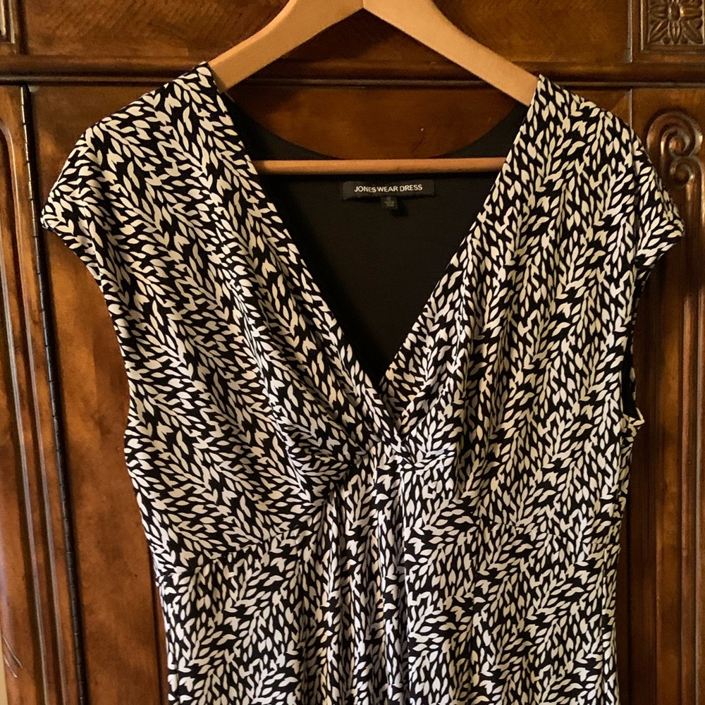 Black and White Patterned Dress